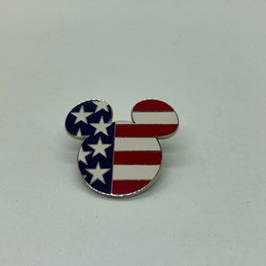 2001 Disney Official Pin Trading MICKEY MOUSE USA American Flag Mickey Ears Pin